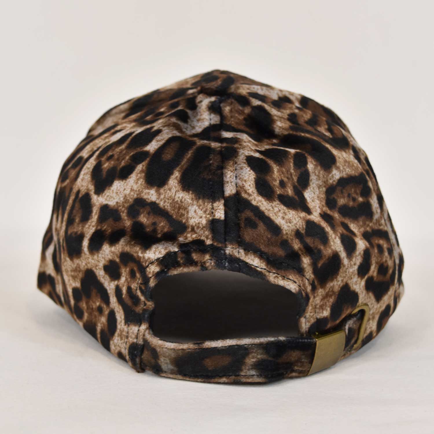 Casquette leopard marron