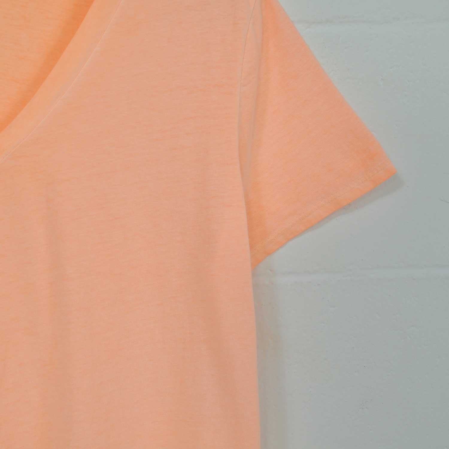 T-shirt orange fluor basique