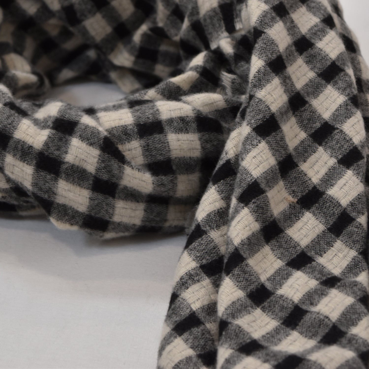 checkered scarf 