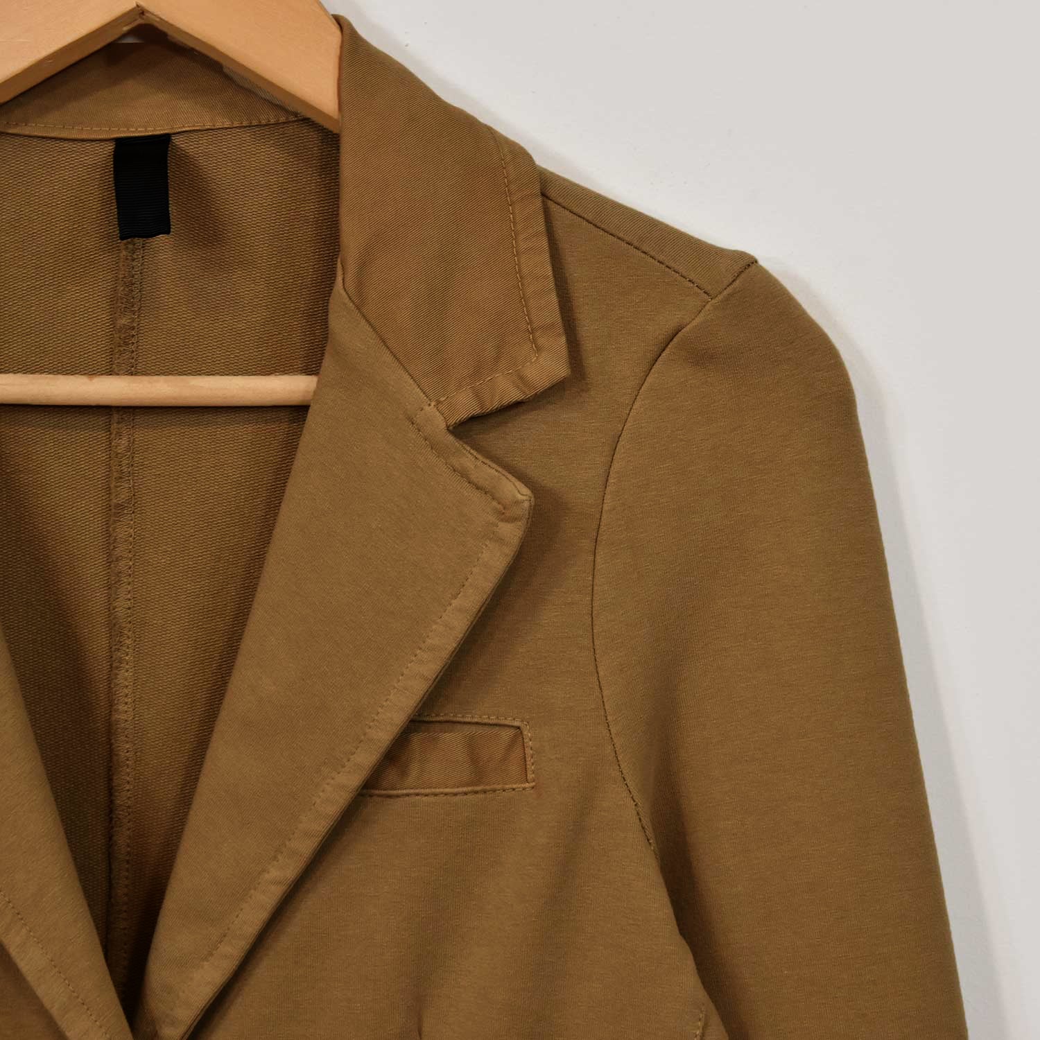 Blazer fit elastique camel