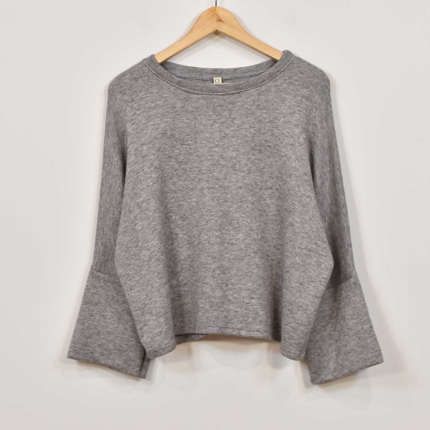 Jersey manga campana gris