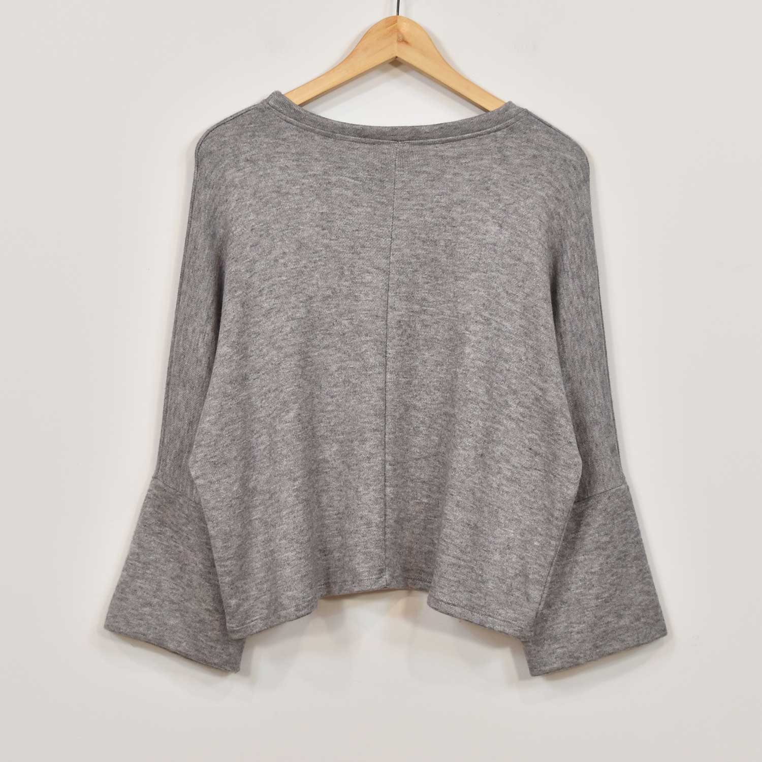 Jersey manga campana gris