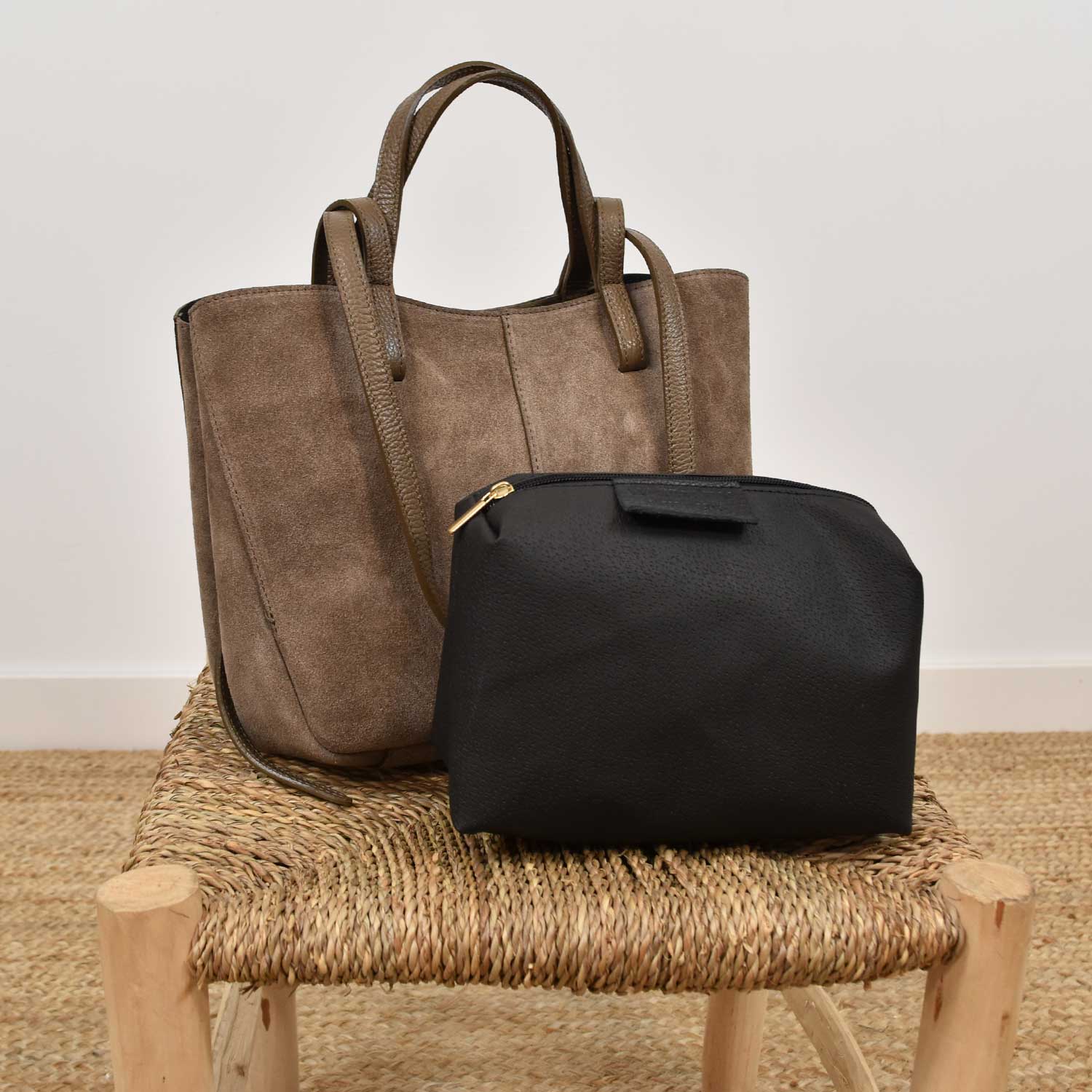 Bolso tote taupe