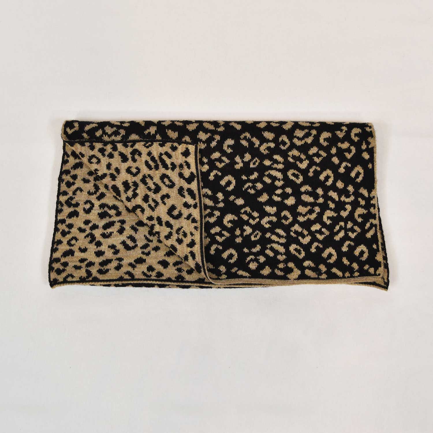 Fular punto leopardo camel