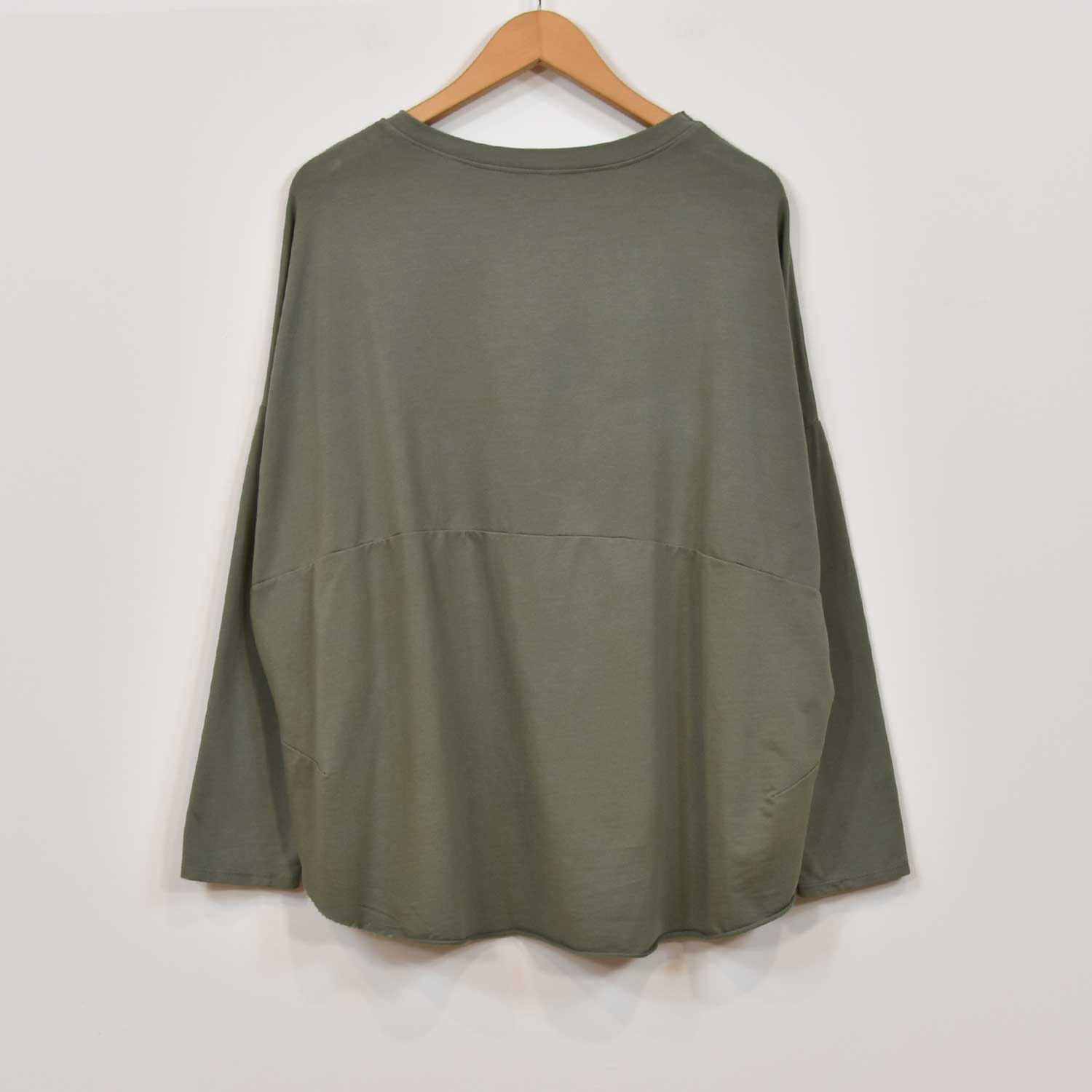 Green thin POCKET SWEATSHIRT
