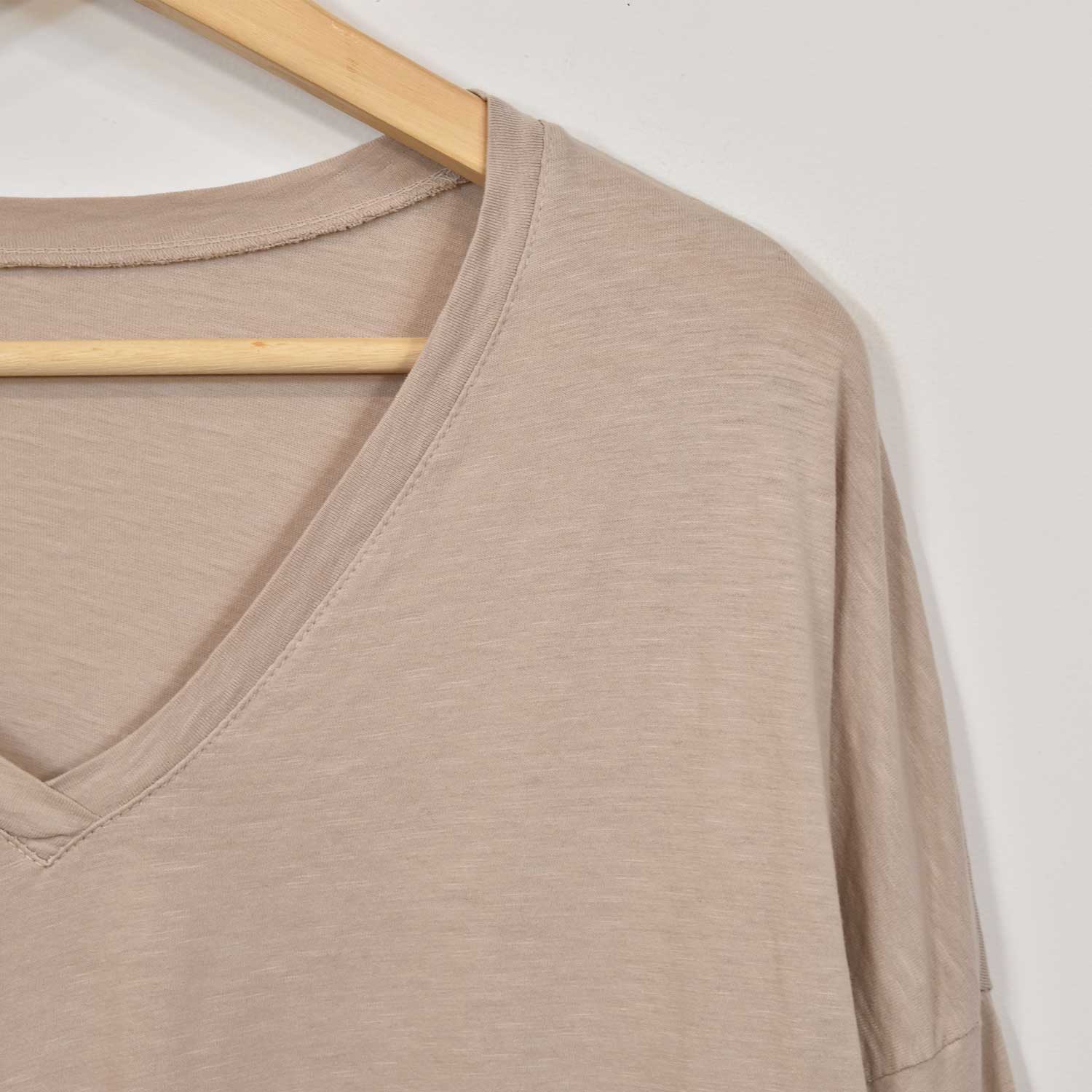 Beige long básic T-shirt