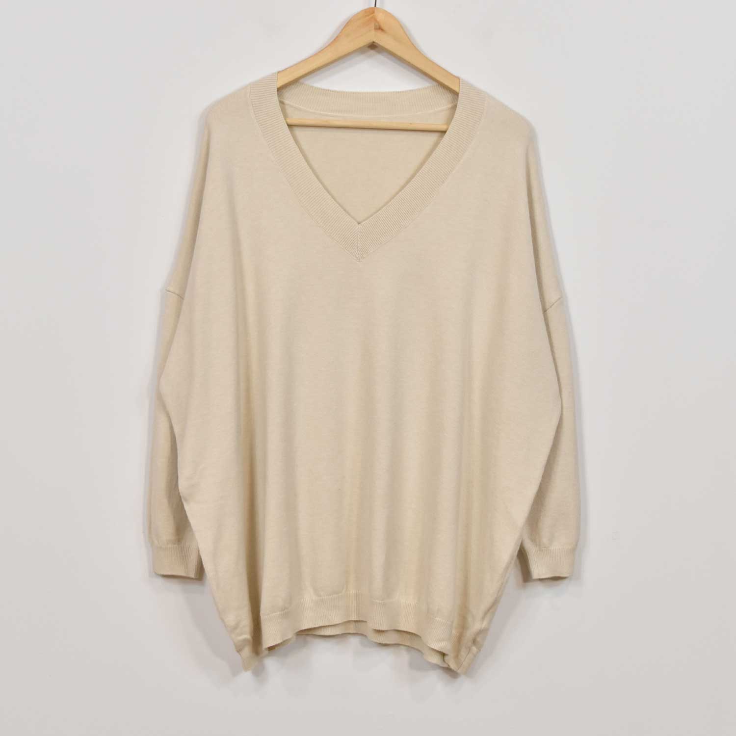 Jersey oversize beige