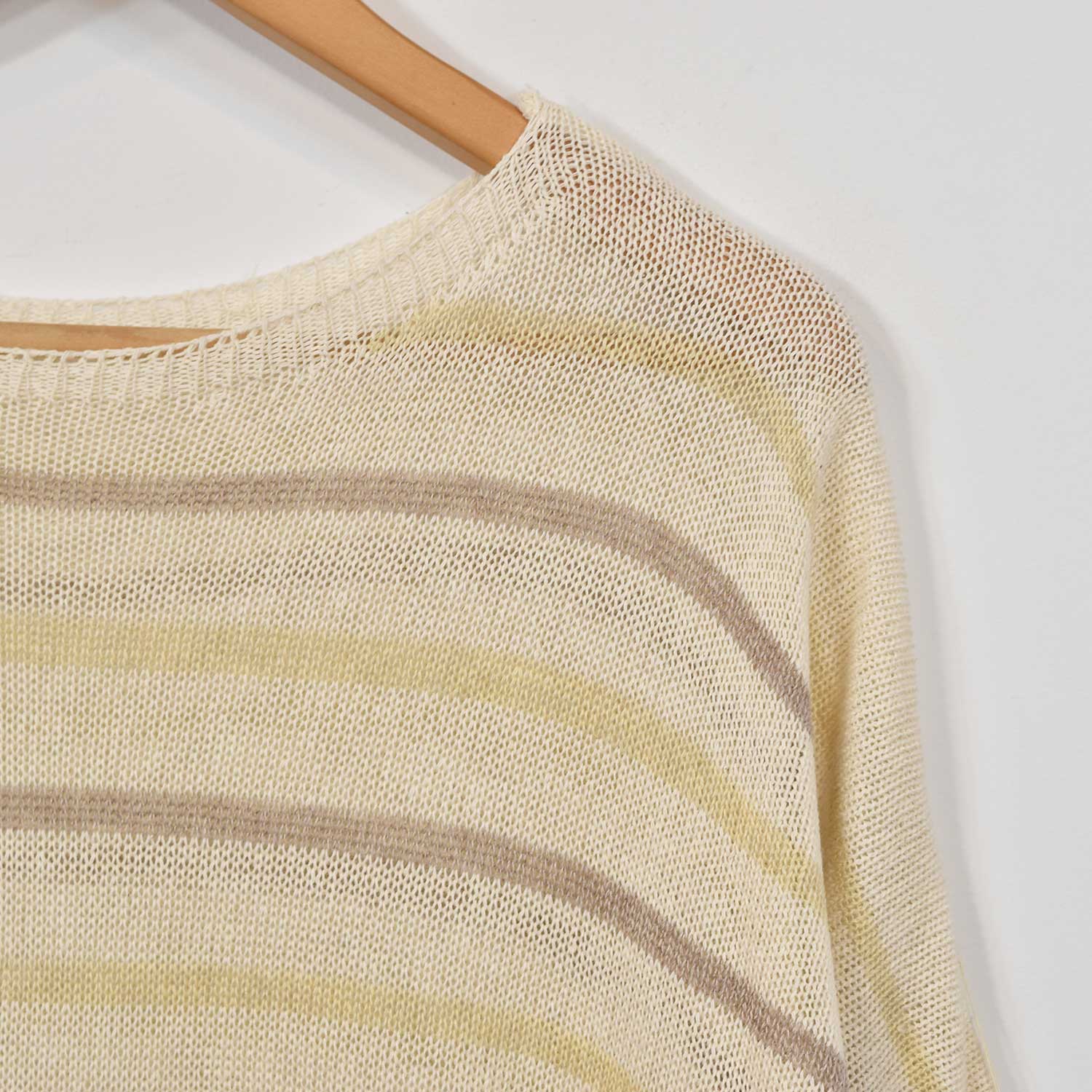Beige striped sweater