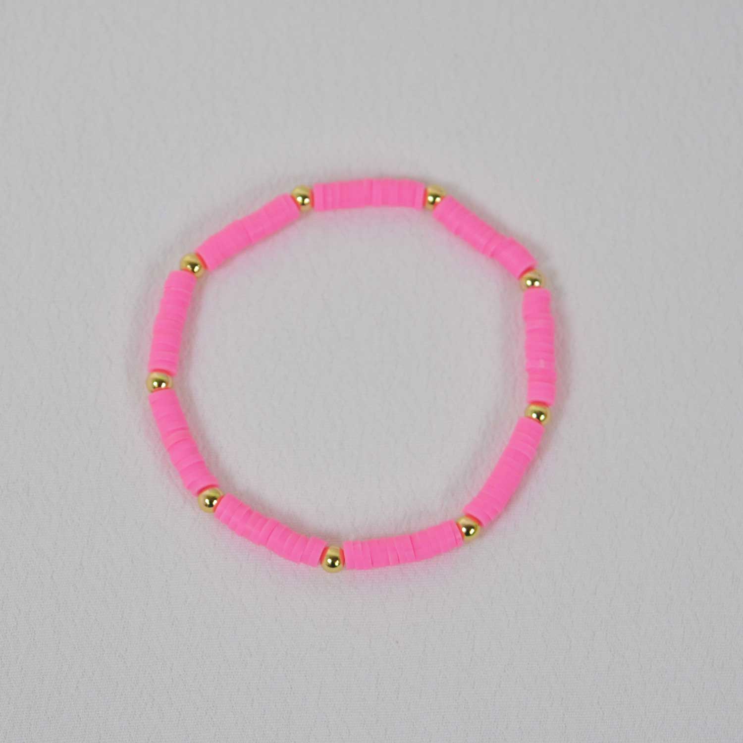 Fuchsia disc bracelet