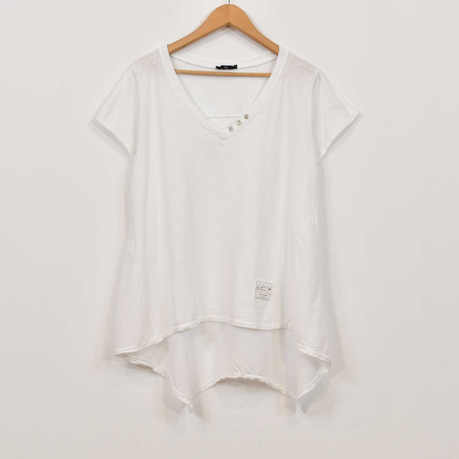 Camiseta picos blanca