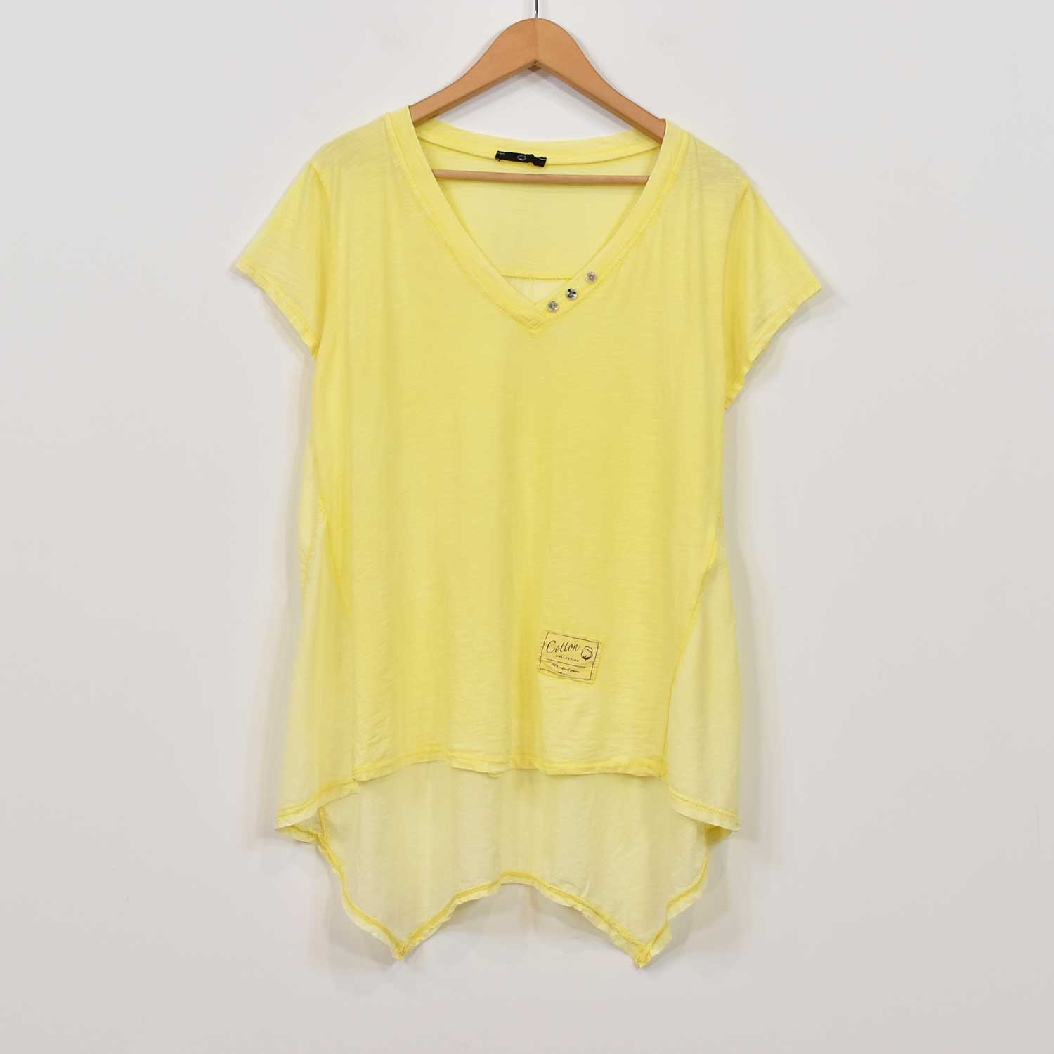 Camiseta picos amarilla