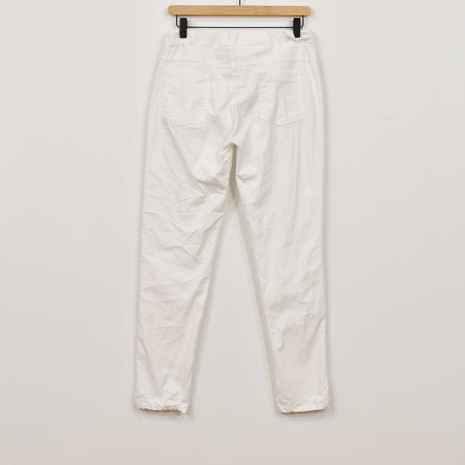 Pantalón elástico blanco