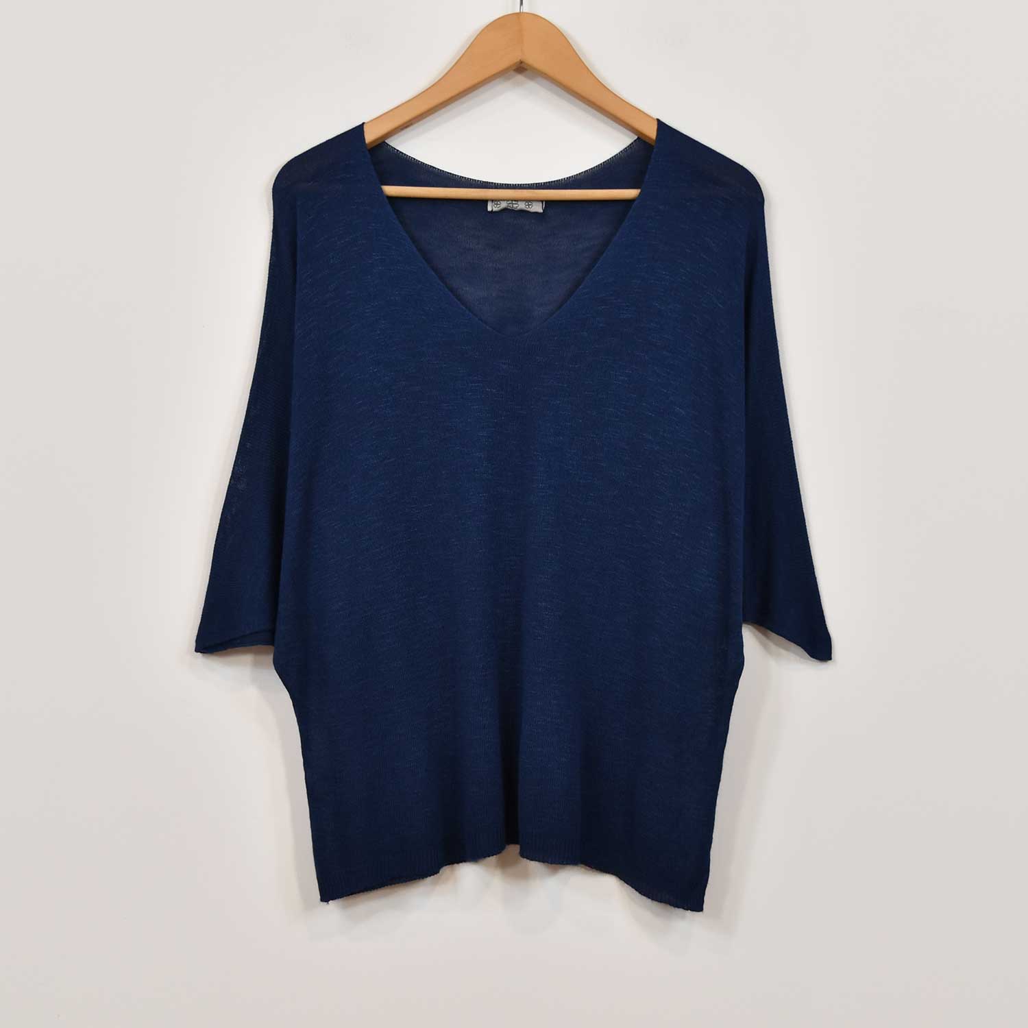  dark blue linen jumper