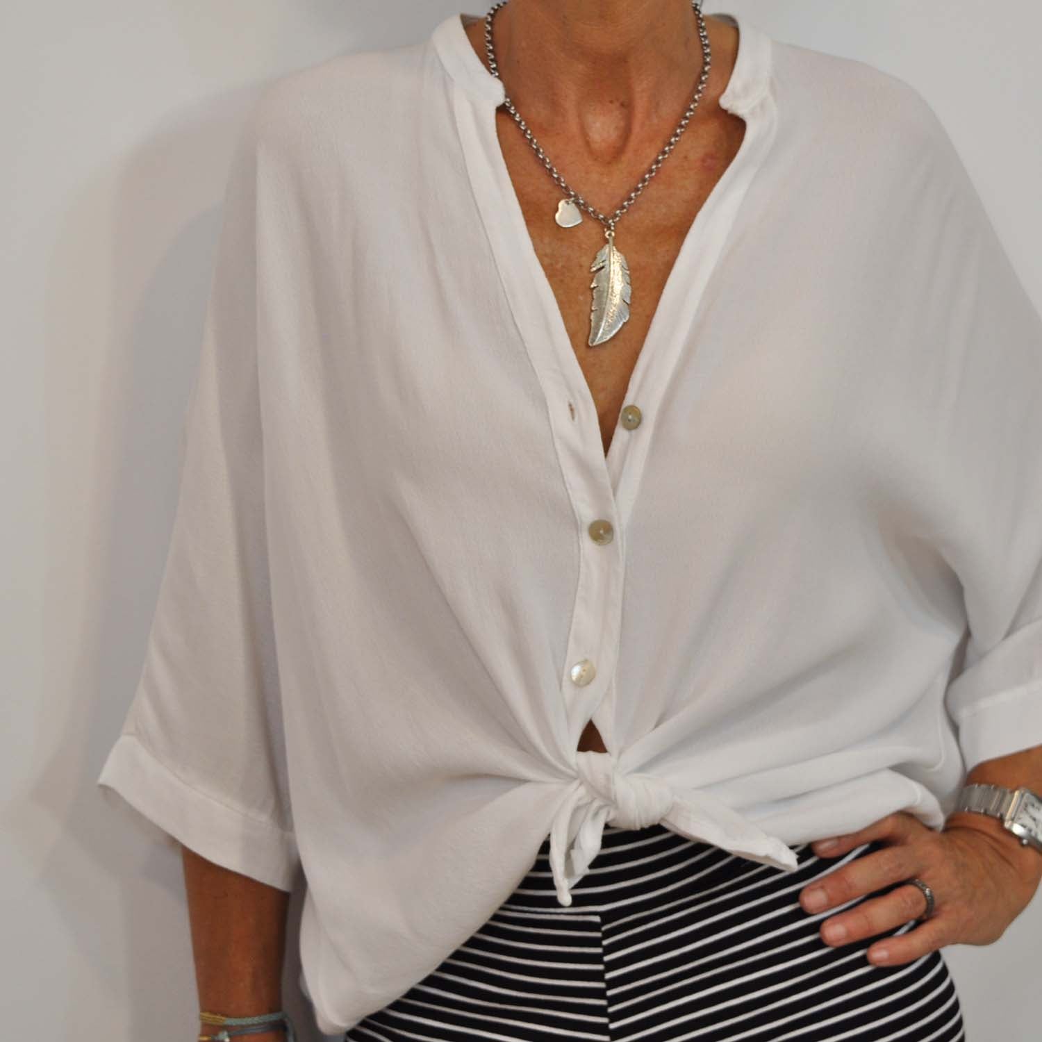 Chemise oversize blanche