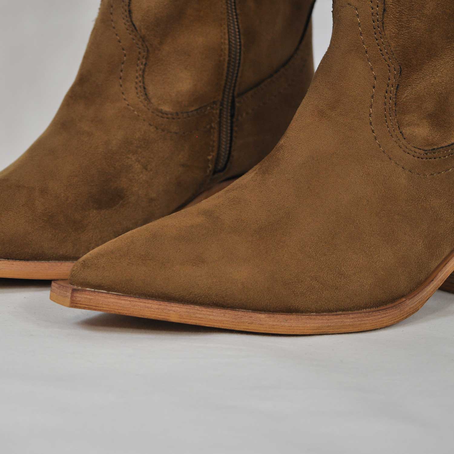 Boots haute cowboy marron
