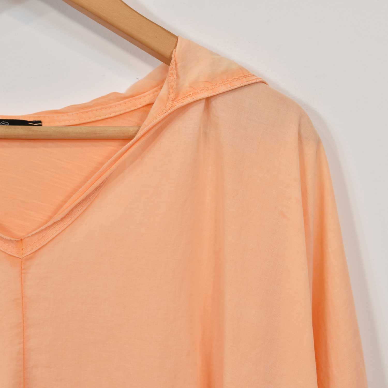 Fluor Orange oversize seams hoodie