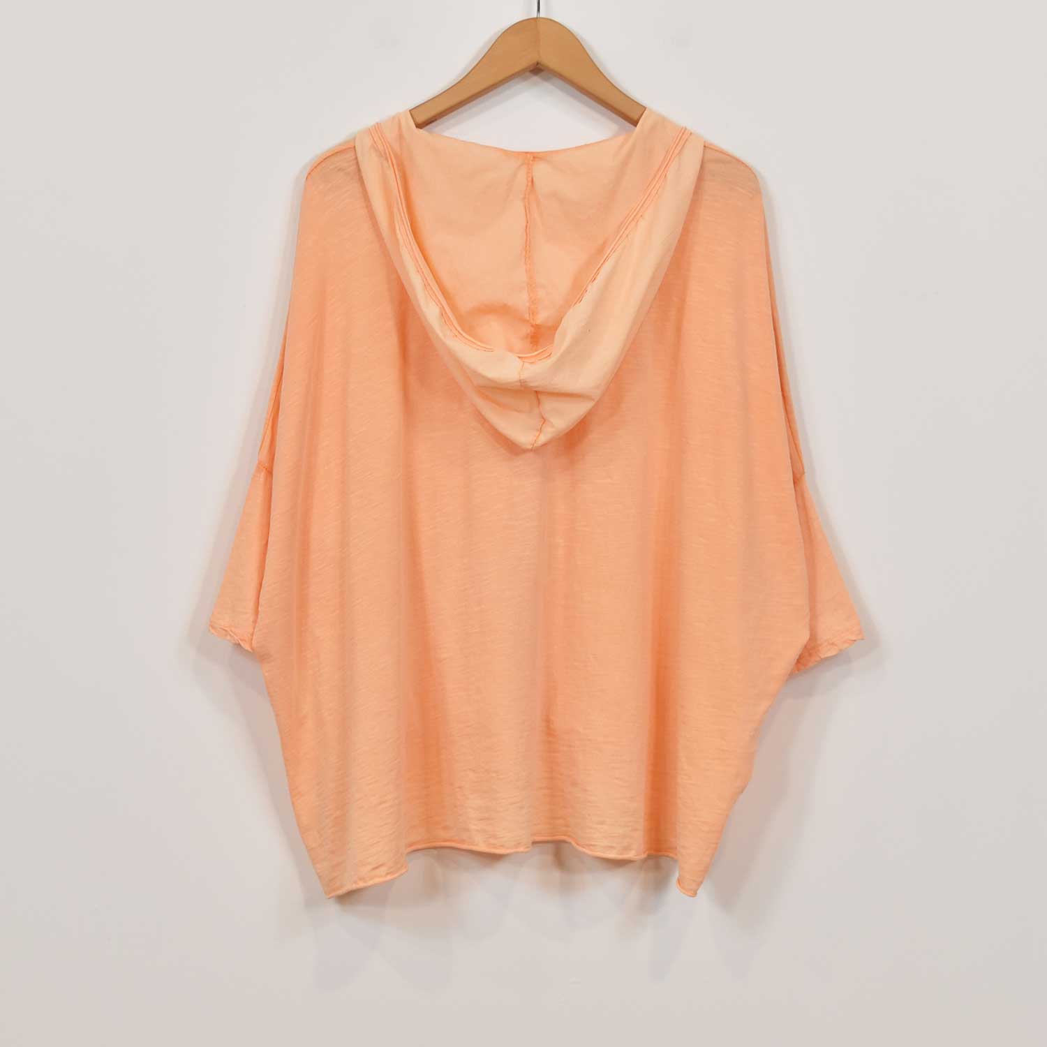 Fluor Orange oversize seams hoodie