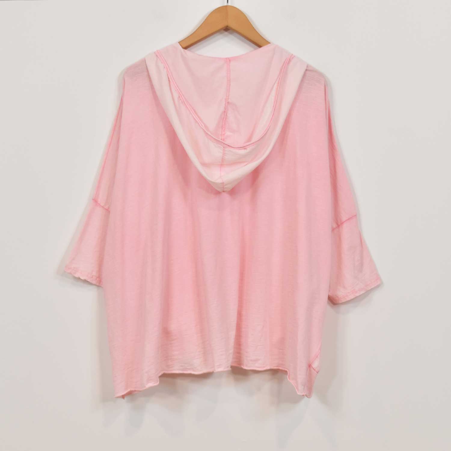 Pink oversize seams hoodie