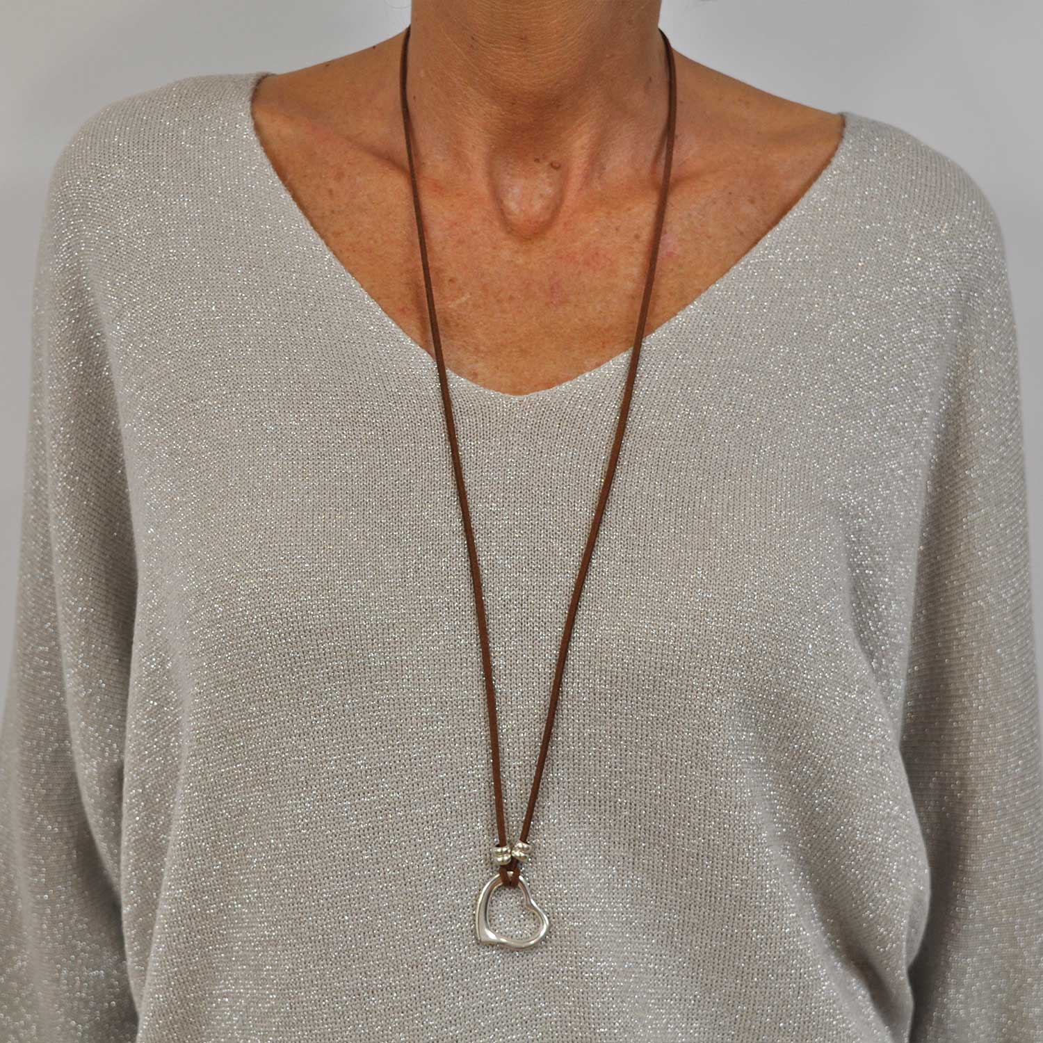 Long Heart Necklace