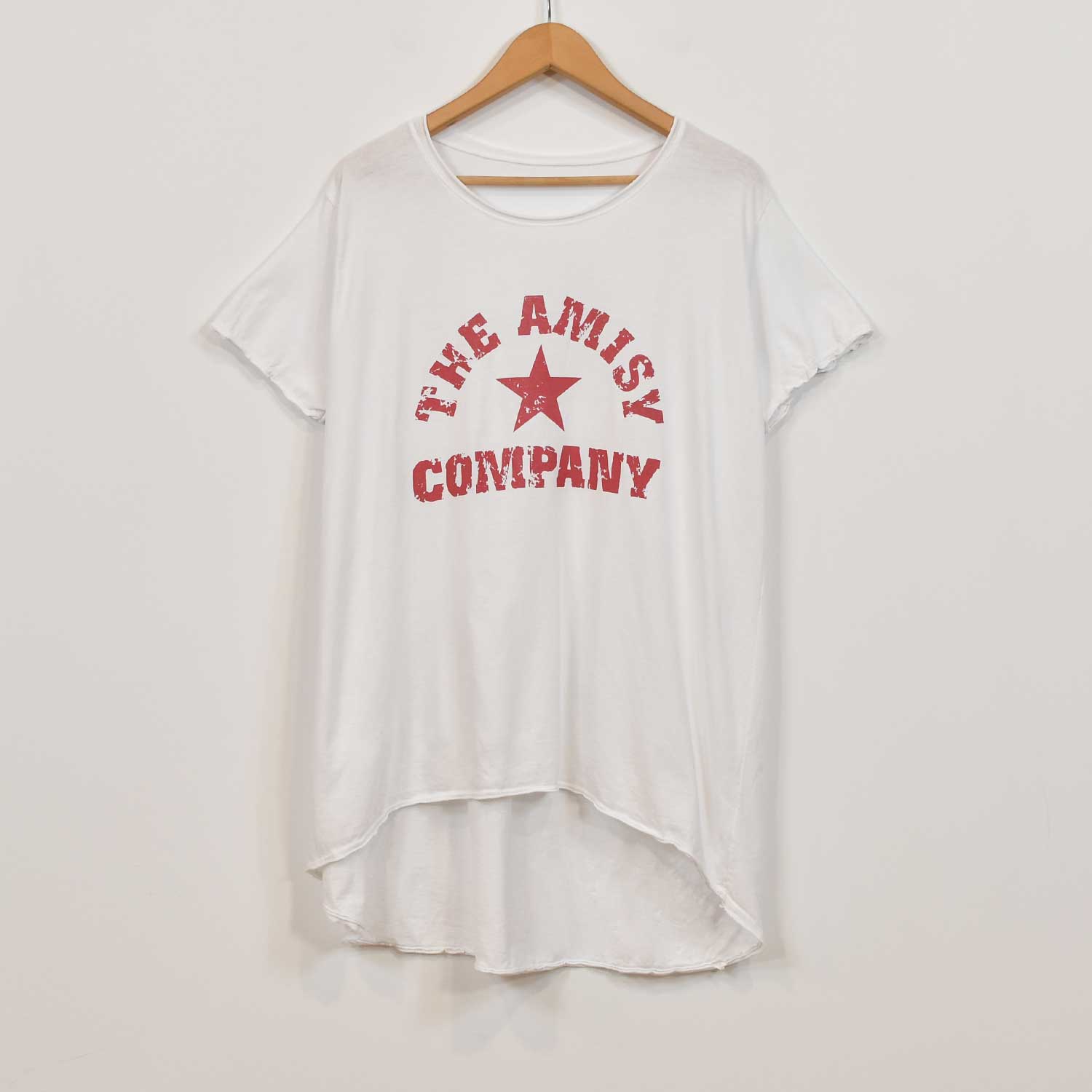 T-shirt asymétrique Amisy blanc