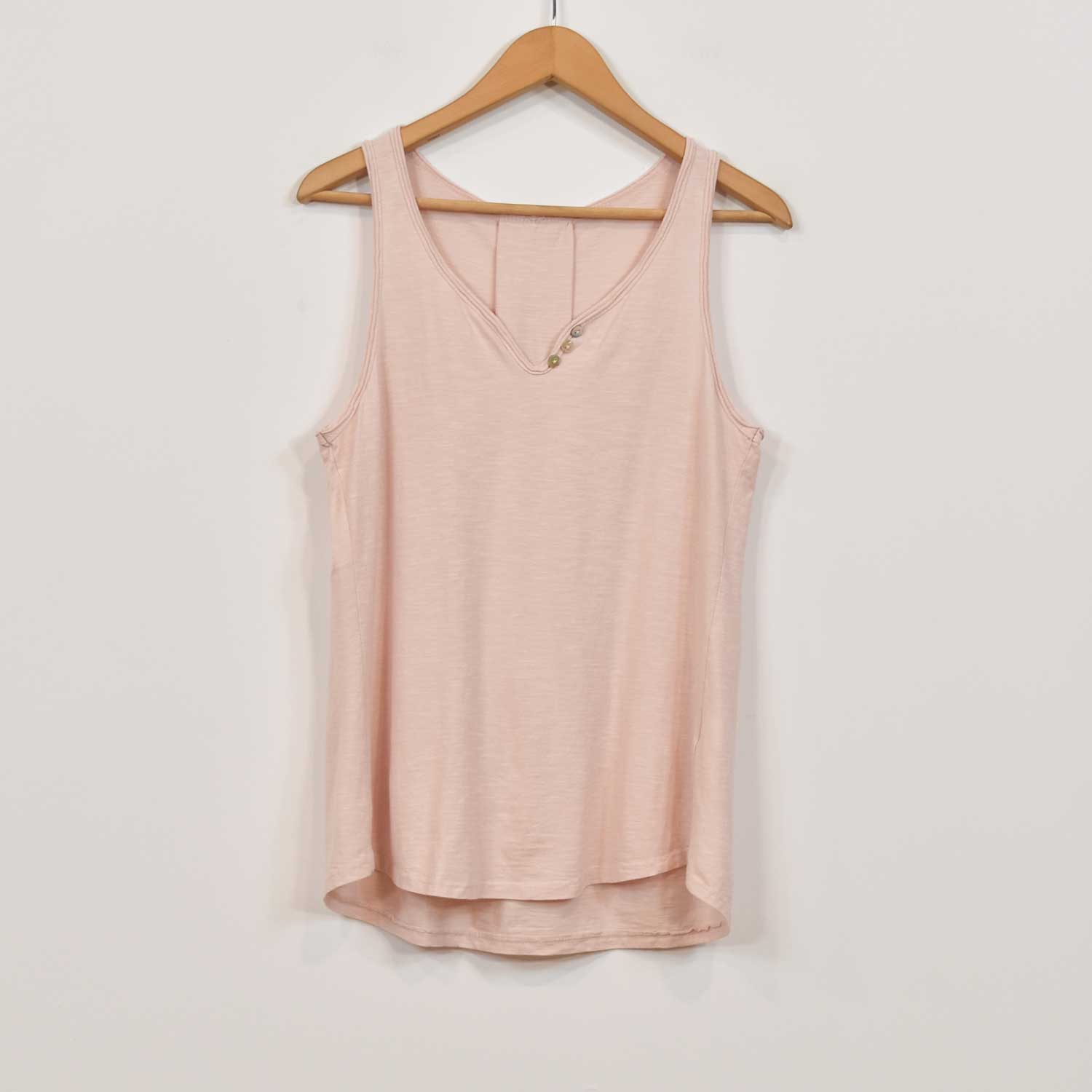 Nude BUTTONS TANK TOP