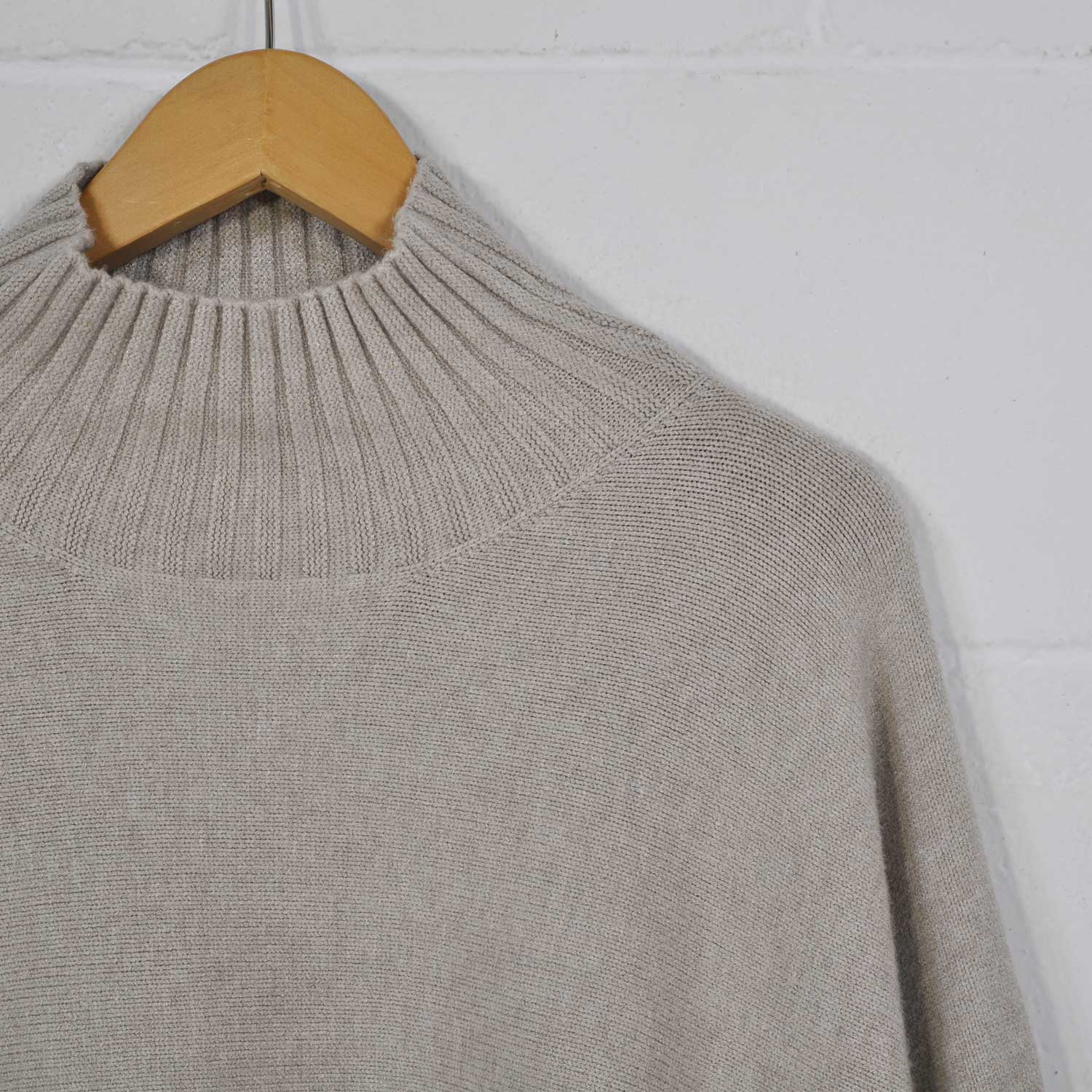 Beige chimney neck sweater