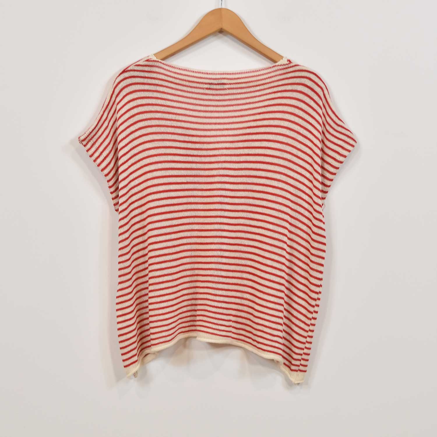 Red striped poncho