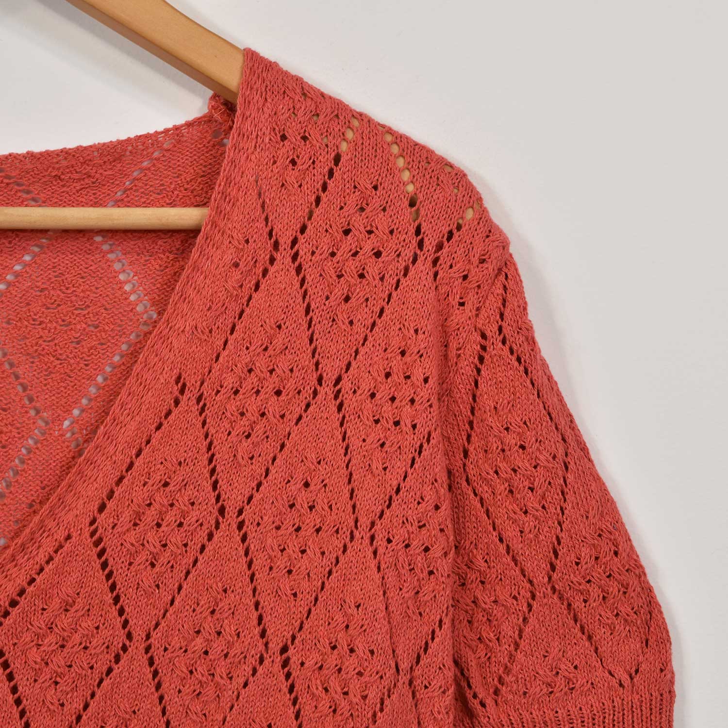 Red crochet bolero