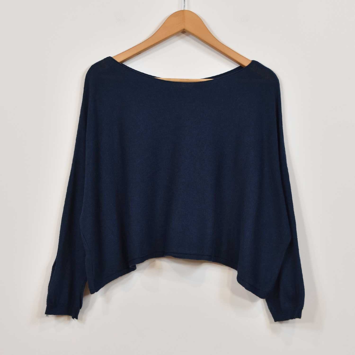 Blue short sweater