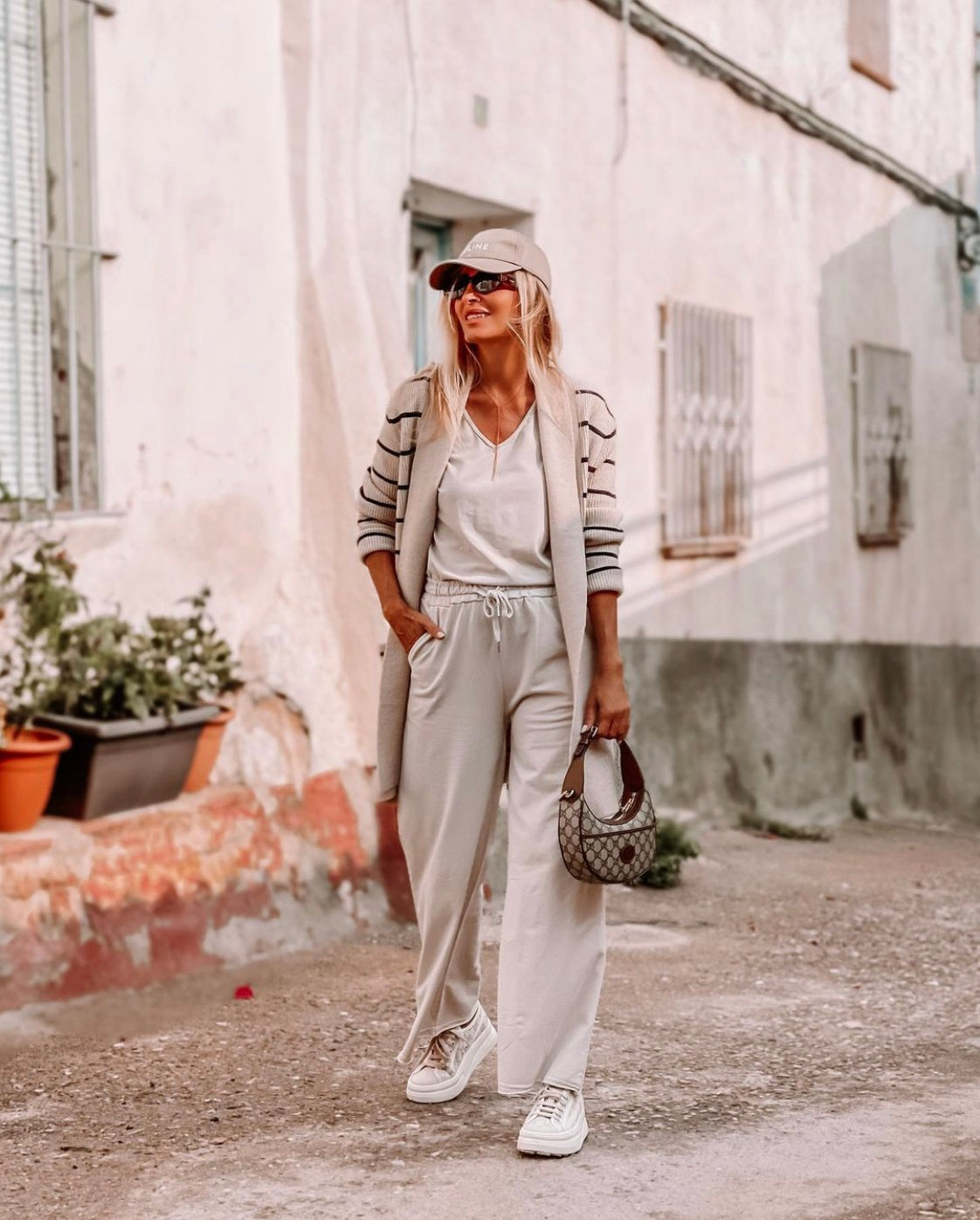 Pantalones Grises Look Chandal Gris Mujer Jeans Jogger Mujer De