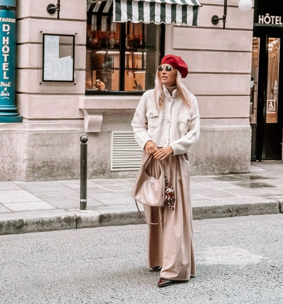 Beige halter jacket