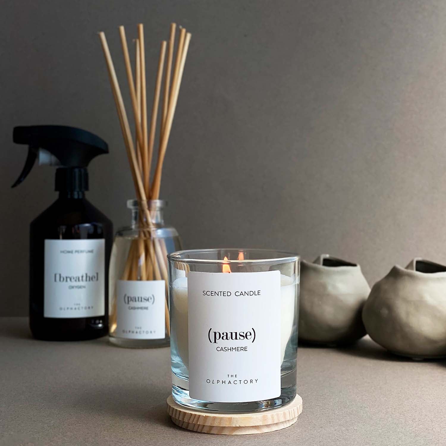 Scented Candle 40h- The Olphactory- Pause -Cashmere