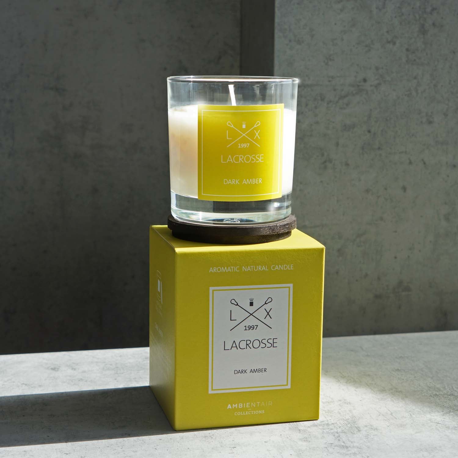 Scented Candle- Lacrosse- Dark Amber
