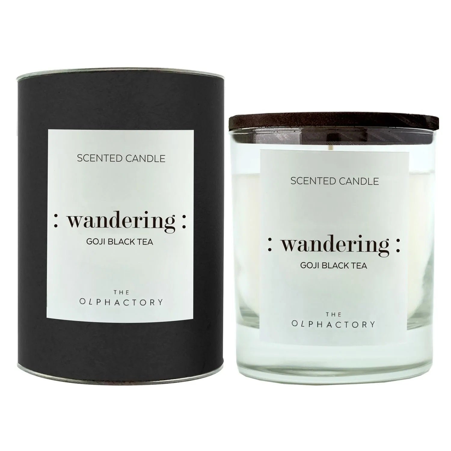 Scented Candle 40h- The Olphactory Black- Wandering- Goji