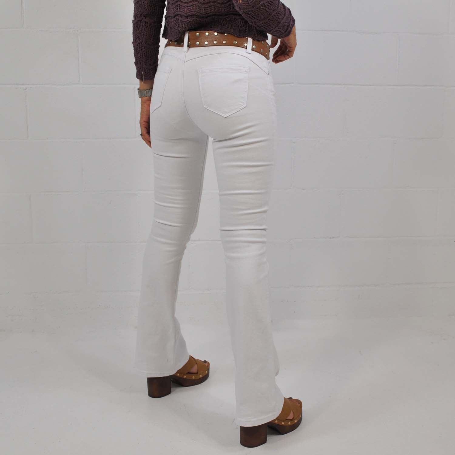 Jeans flare blanc