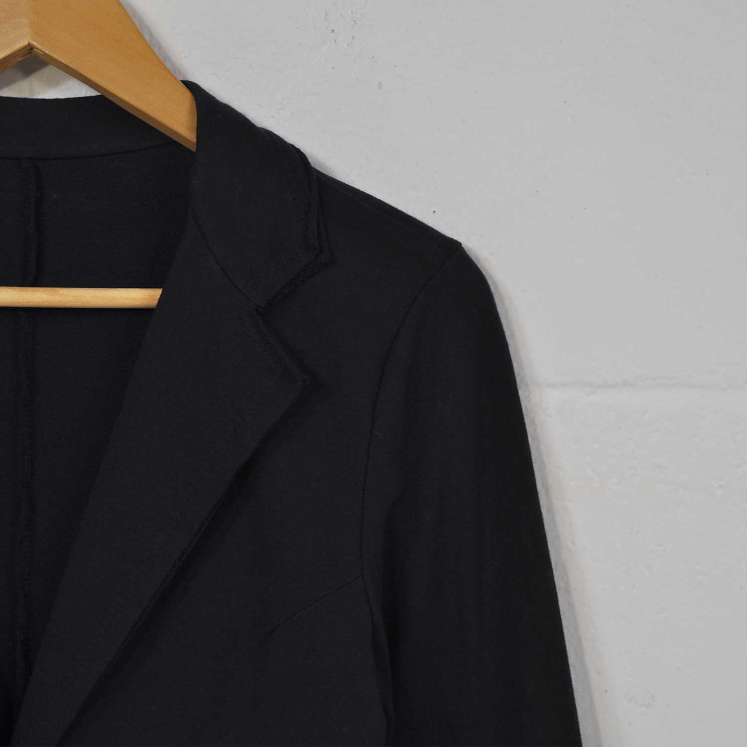 Black cotton suit jacket