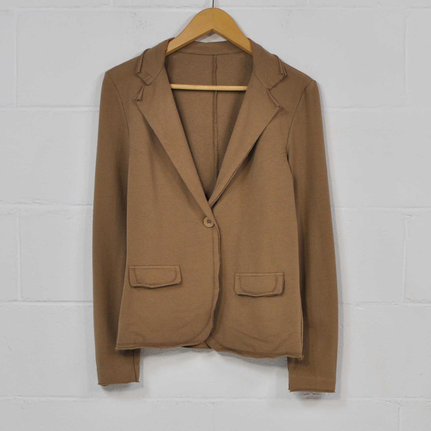 Brown cotton suit jacket