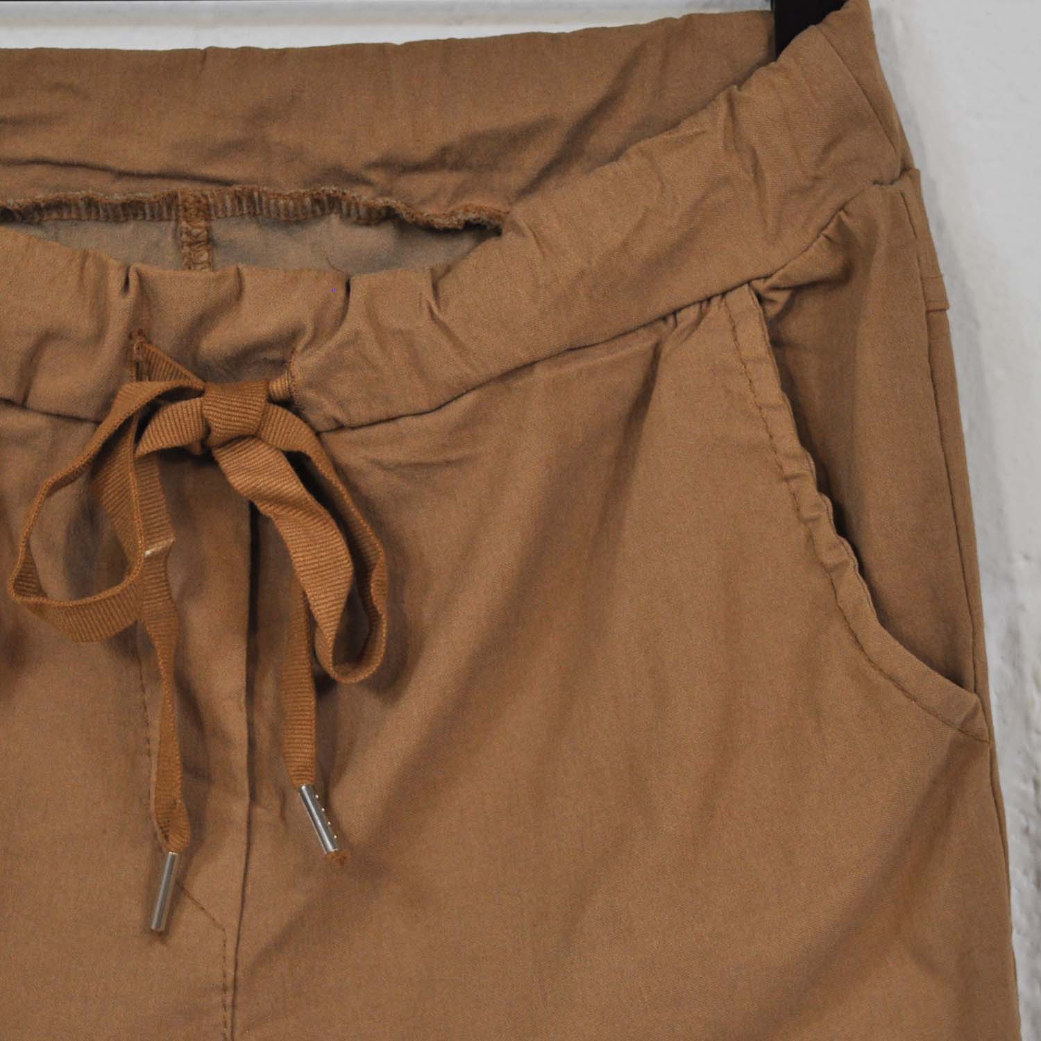 Camel cargo pants