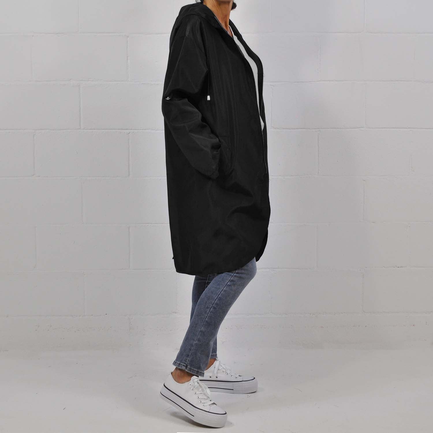 Coupe-vent trench noir