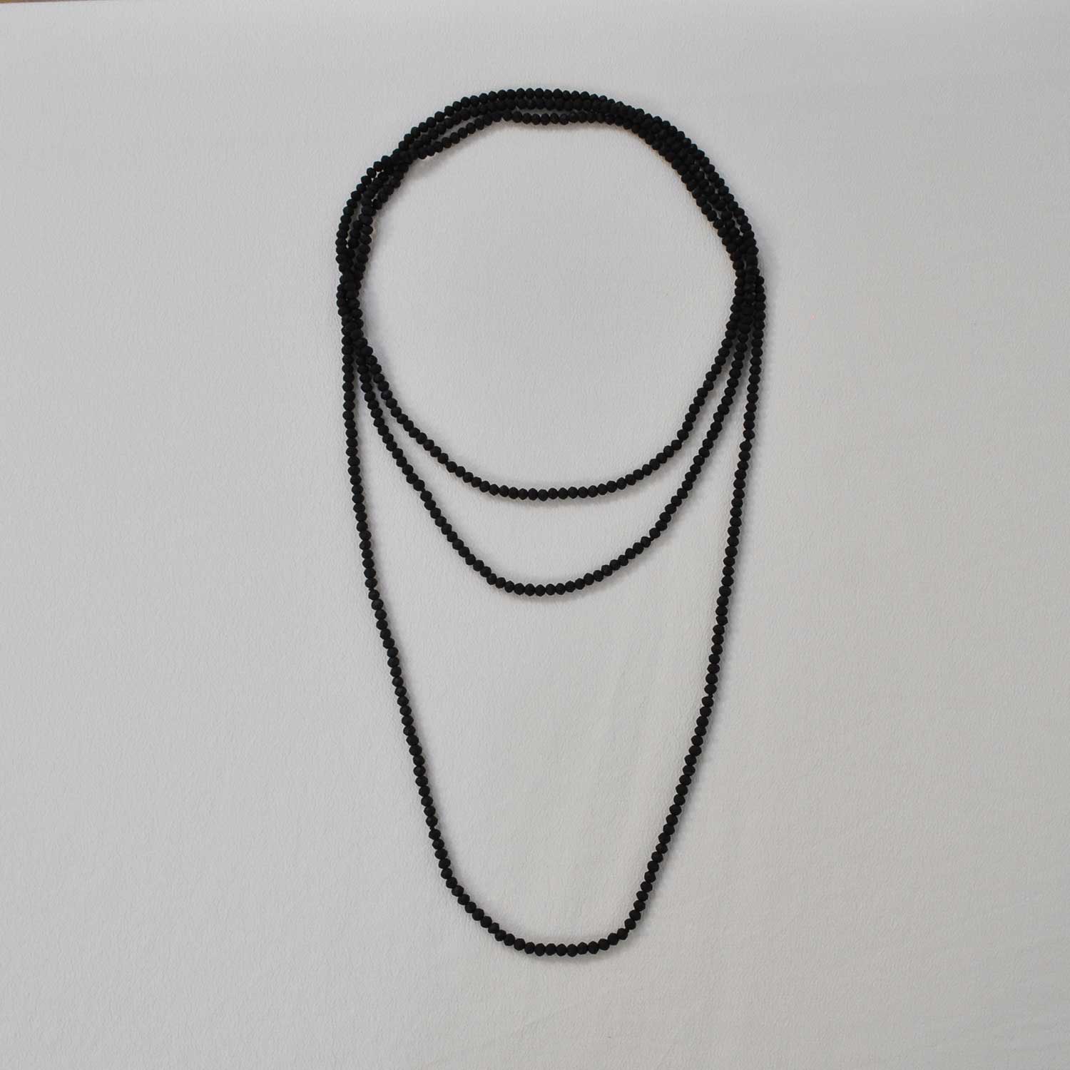 Black beads necklace