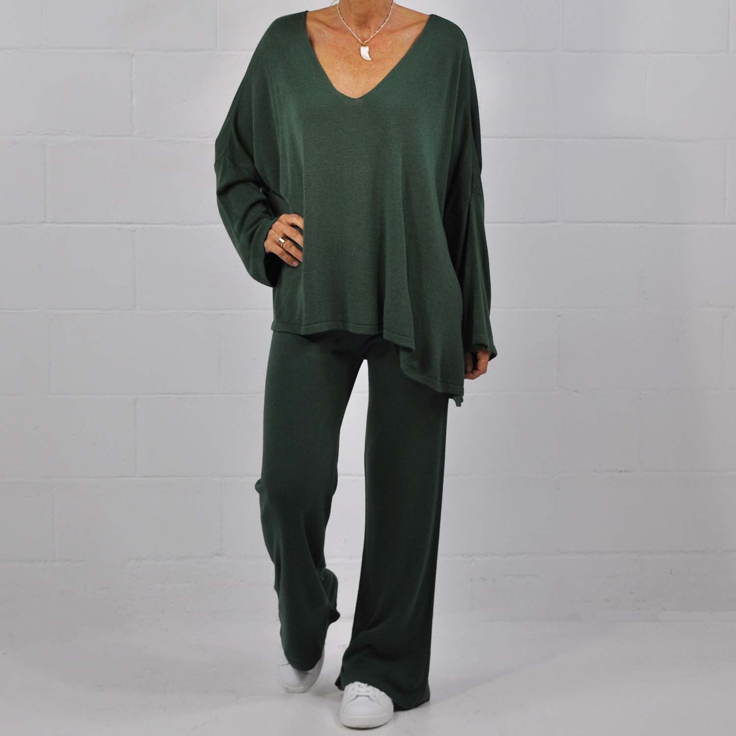 Maxi jersey fino verde