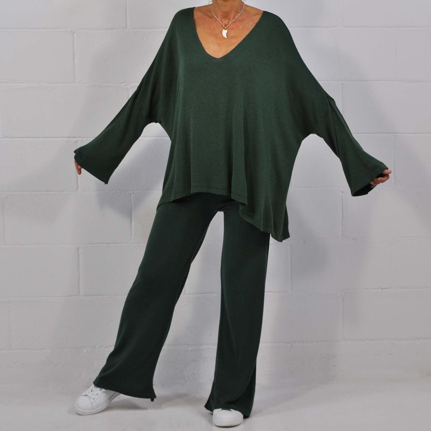 Maxi jersey fino verde