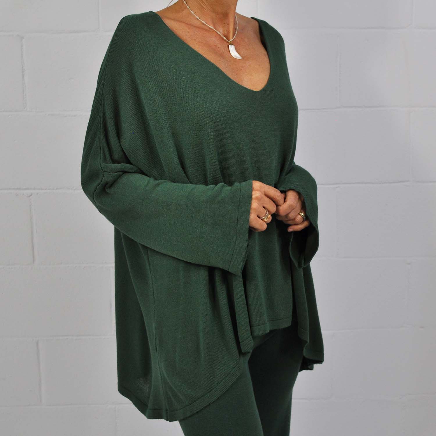 Maxi jersey fino verde