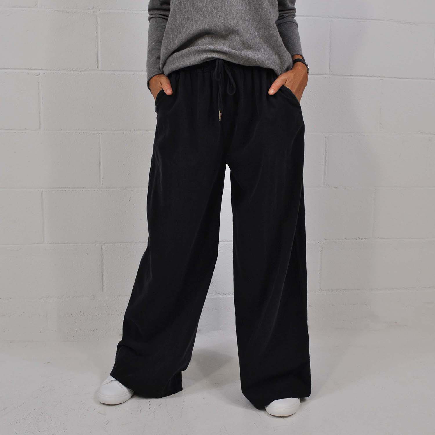 Gray corduroy joggers