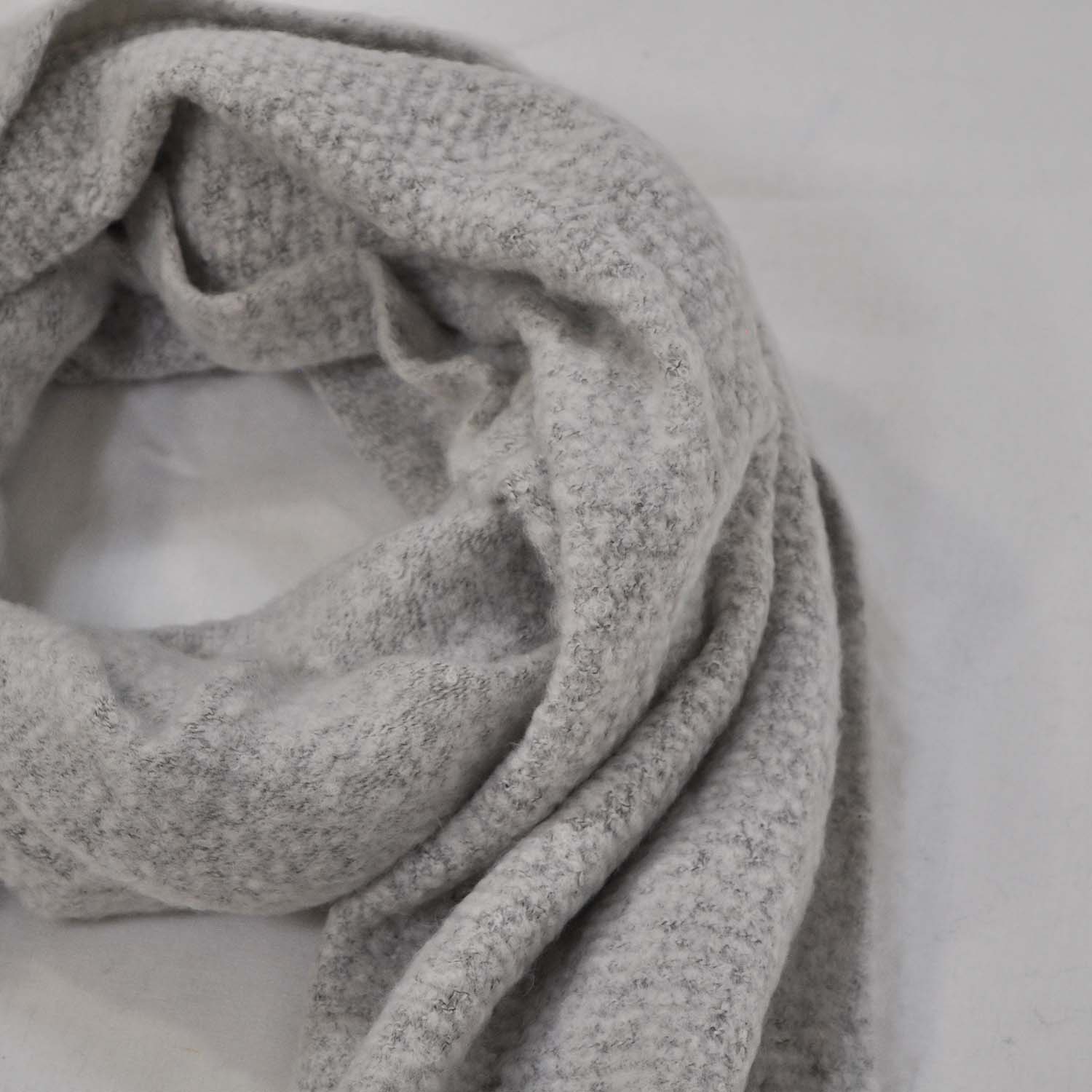 Gray soft scarf