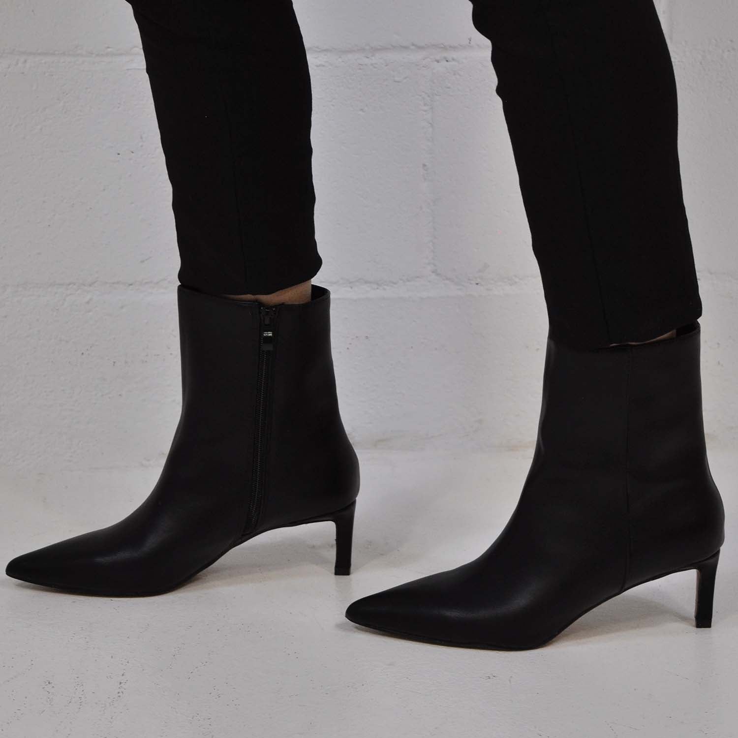 High heel ankle boots
