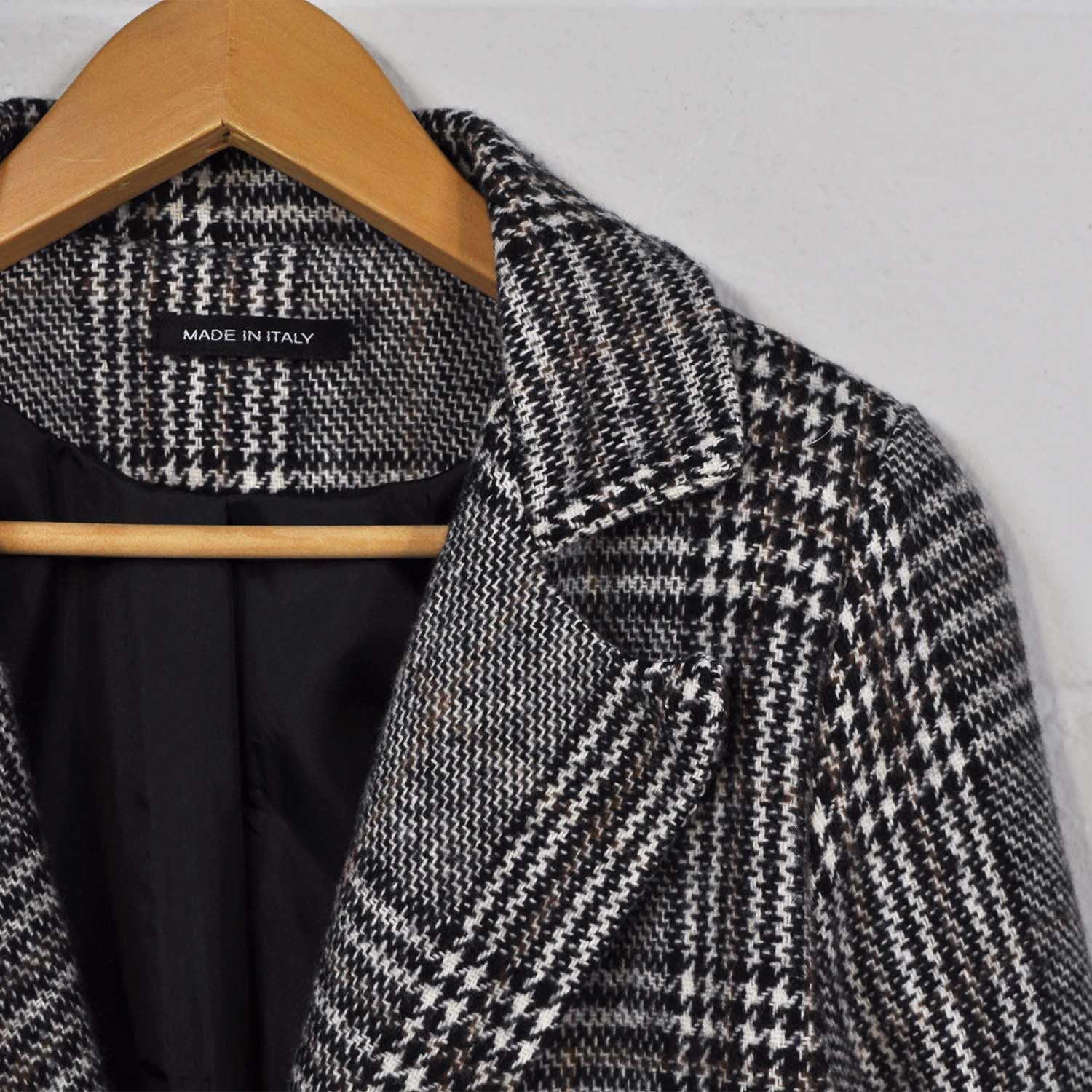 Brown checked coat