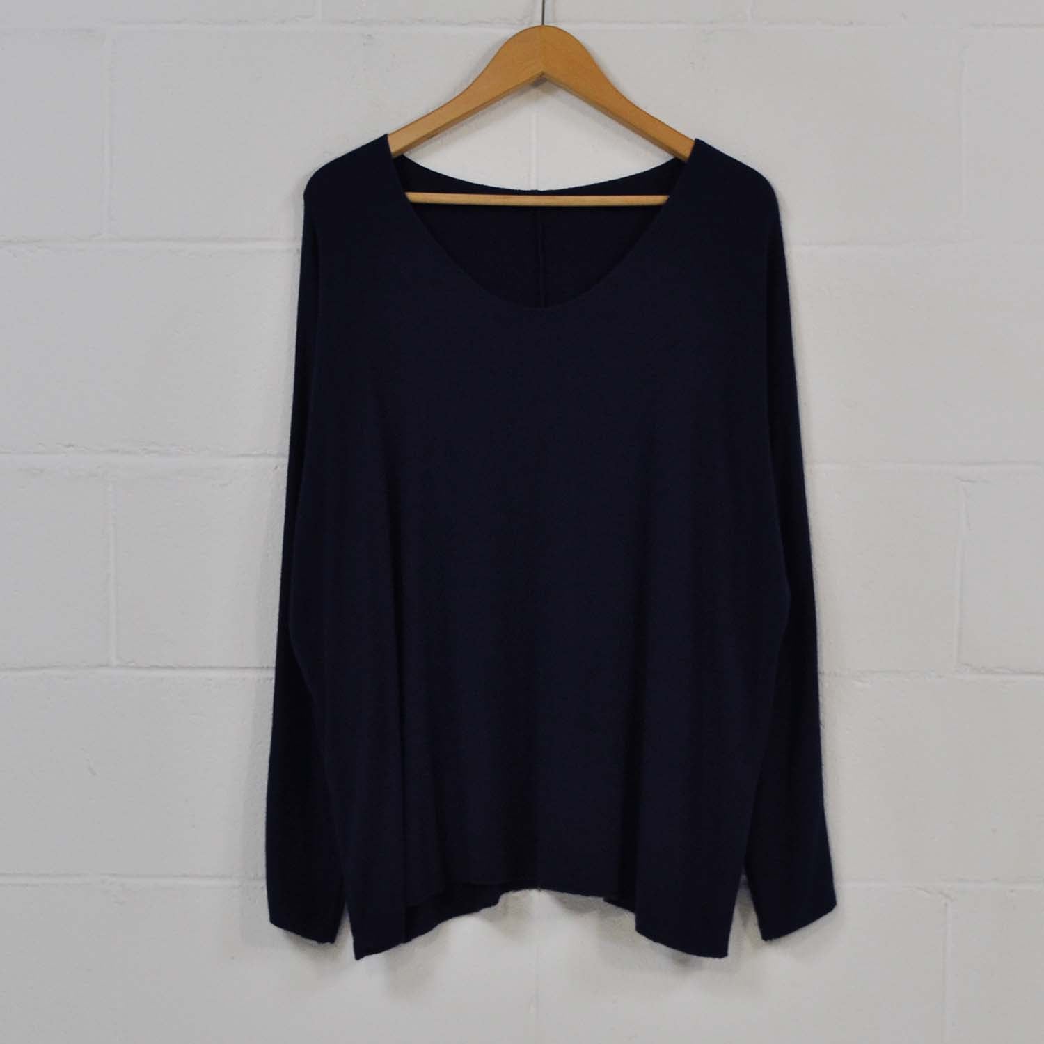 Blue seam knitted jersey 