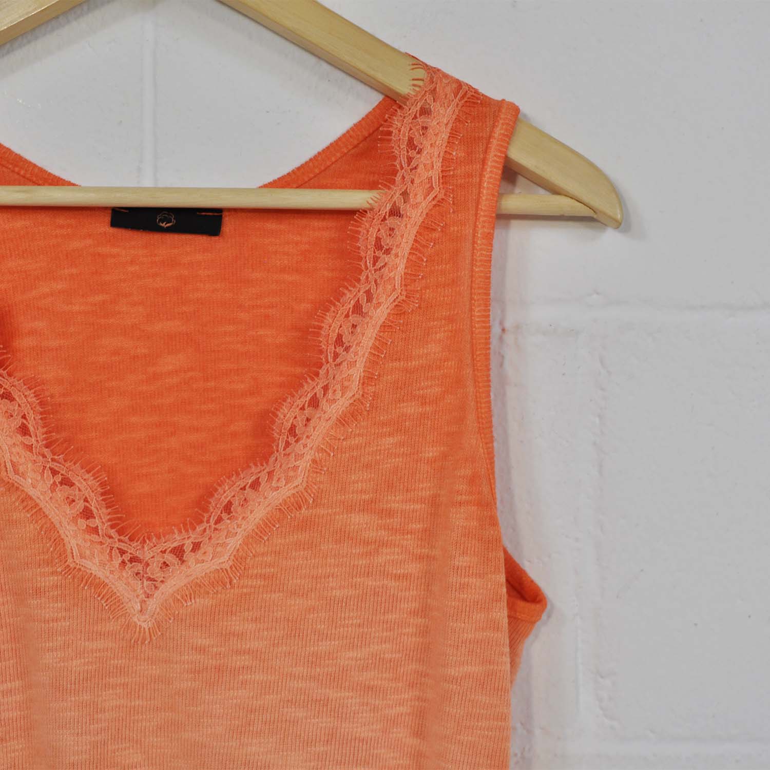 Orange lingerie t-shirt