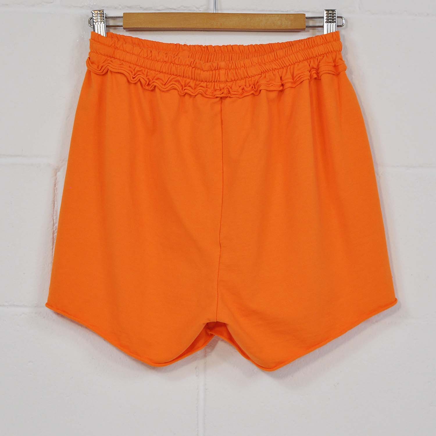 Orange pocket shorts